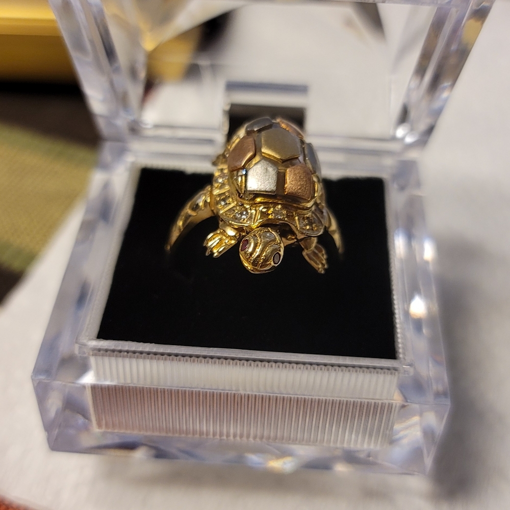 14k real gold with diamond